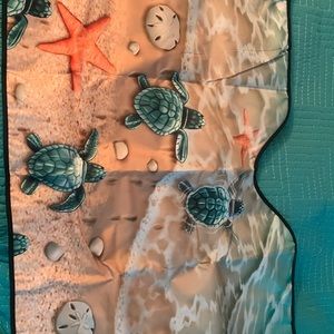 Sea turtle car windowshield sun blocker